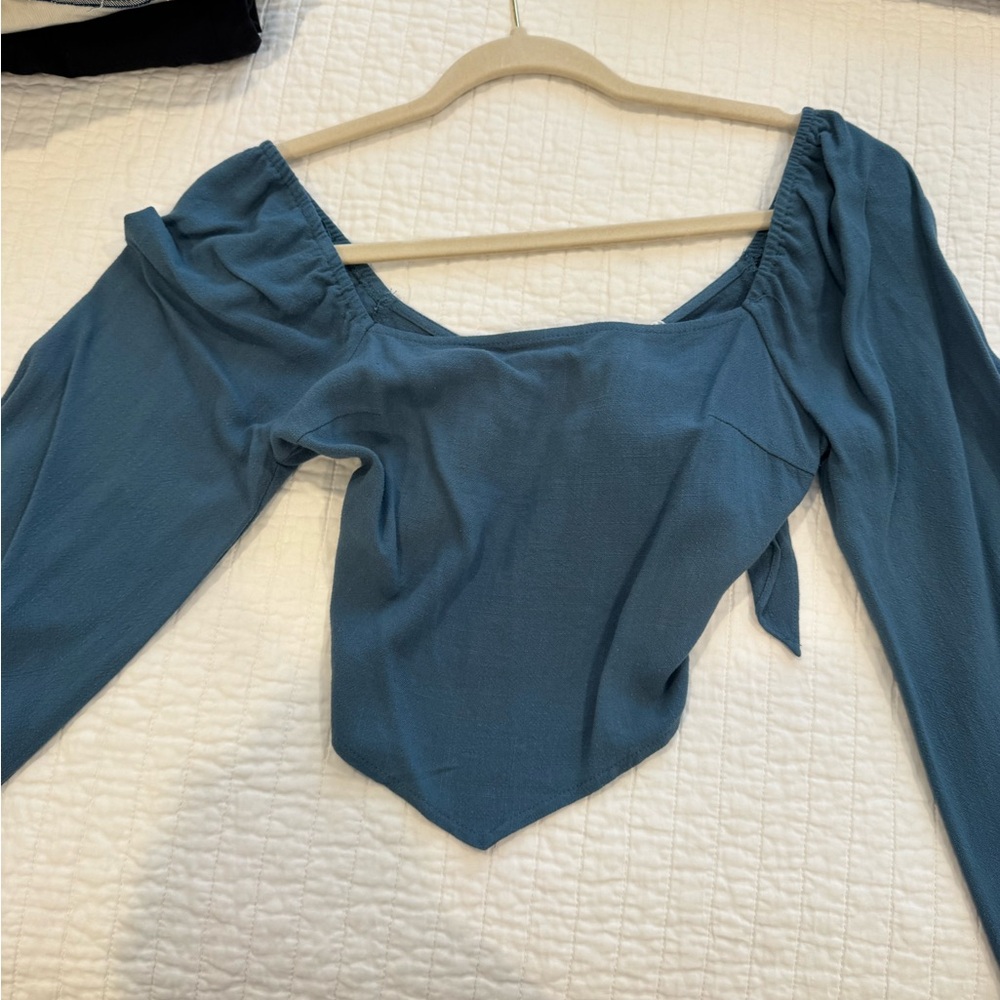 Sadie & Sage Teal Women's Blouse